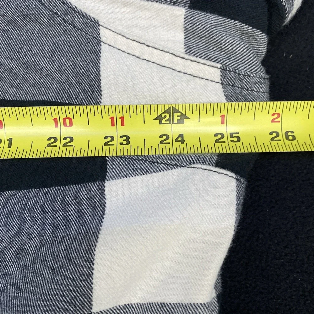 Duluth Trading Fleece Lined Flannel Shacket Womens XXL Jacket FlapJack Plaid - Picture 12 of 13